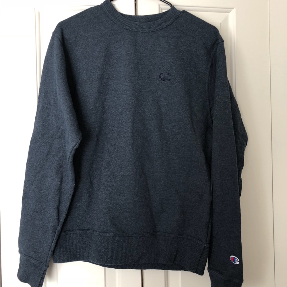 Champion navy blue crew neck, almost new